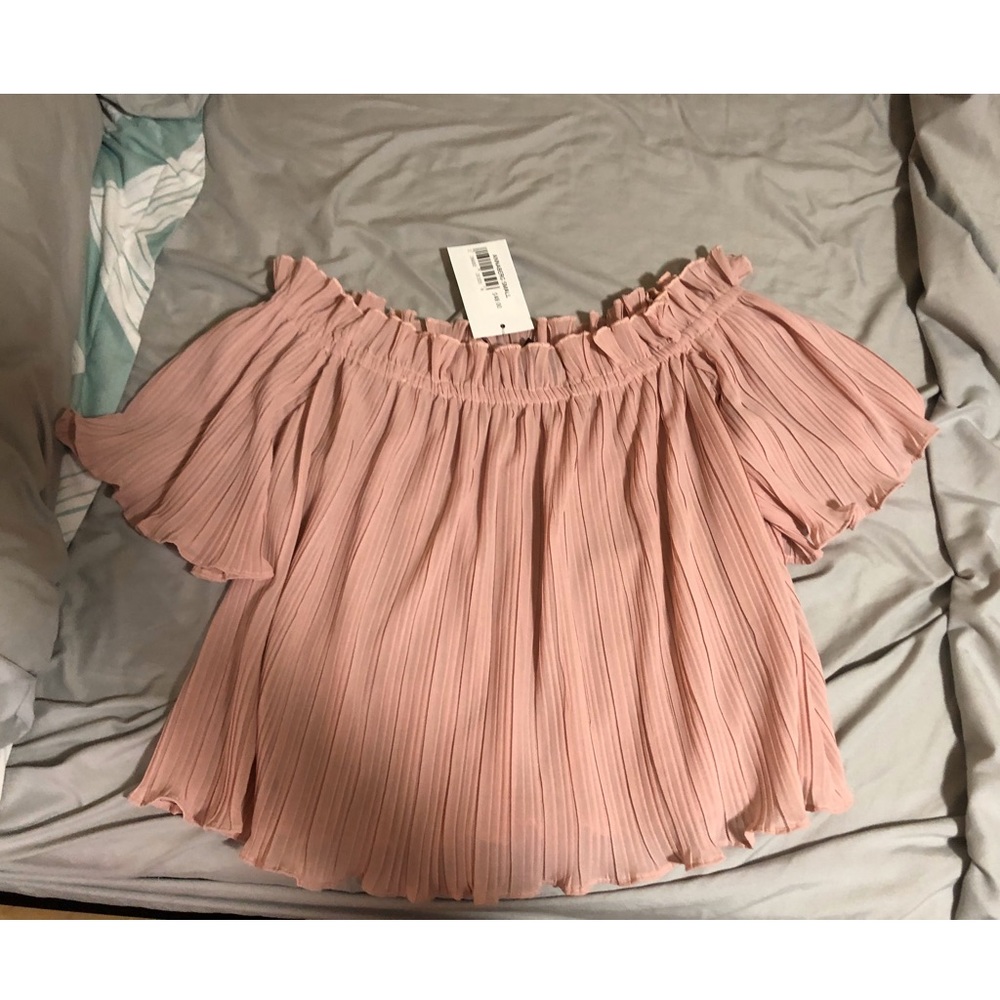Pink Off The Shoulder Top